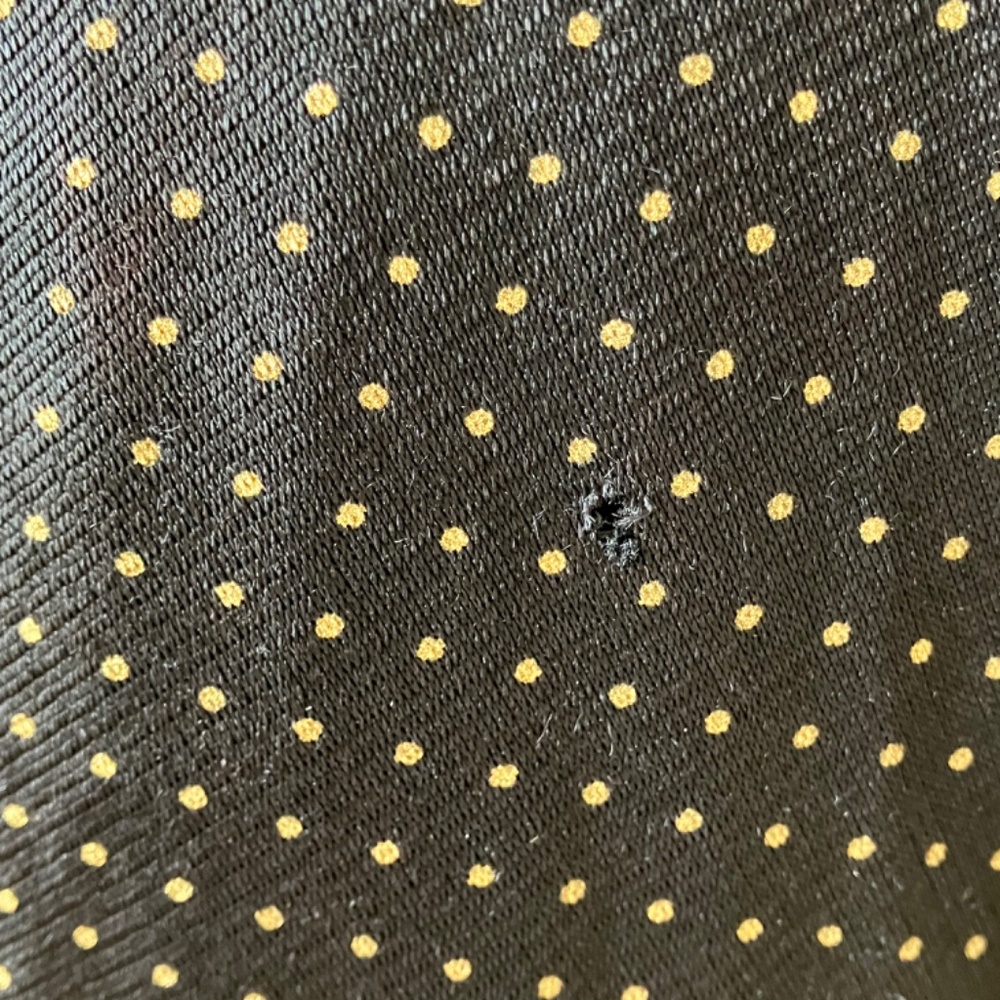 Handmaid vintage black and gold polka maxi length dress - Picture 2 of 14